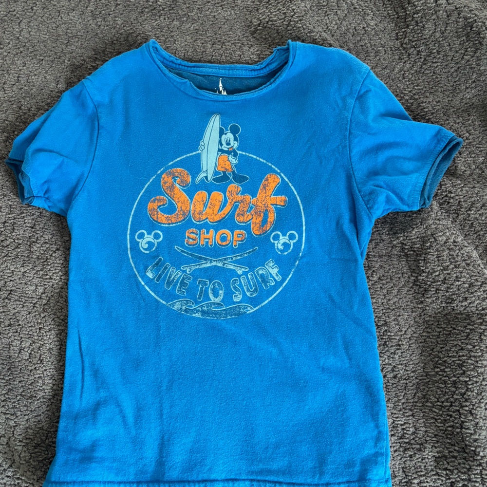 Disney Parks Blue Surf Shop Kids T-Shirt